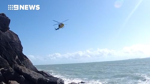 Rescuers said they were about to give up when they saw an esky floating in the ocean.