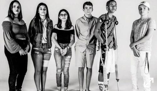 From left, Parkland students Samantha Fuentes, Ashley Baez, Isabel Chequer, William Olson, Anthony Borges, and Alexander Dworet in a photograph taken by Michael Avedon for New York Magazine.