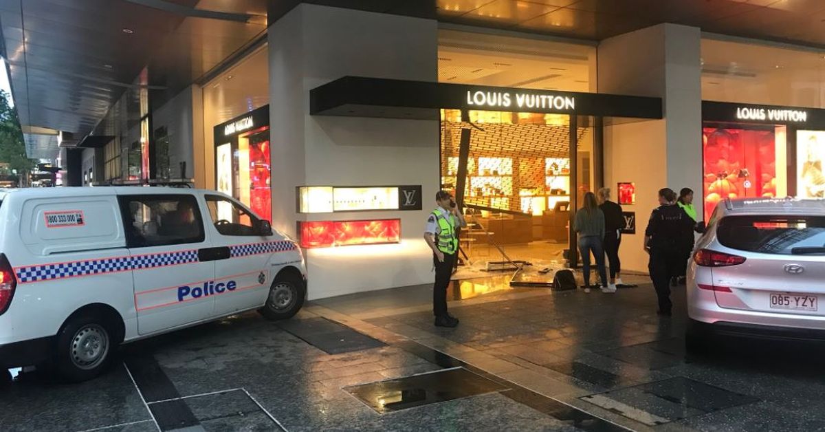 Man jailed after ramming Louis Vutton store in Brisbane's CBD and stealing  luxury handbags