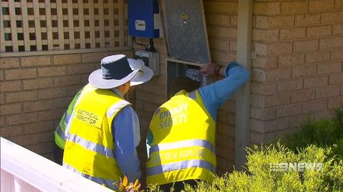 The 11-year-old was shocked after she touched a garden tap. (9NEWS)