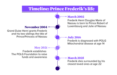 A timeline of Prince Frederik of Nassau's short but impactful life.