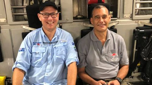 Doctor Richard Harris and former vet Craig Challen will be rewarded by Prime Minister Malcolm Turnbull for their role in the Thai cave rescue. Picture: Supplied.