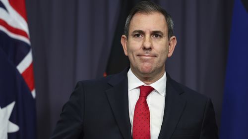 Treasurer Dr Jim Chalmers during a press conference at Parliament House in Canberra on Wednesday 6 August 2025. fedpol Photo: Alex Ellinghausen