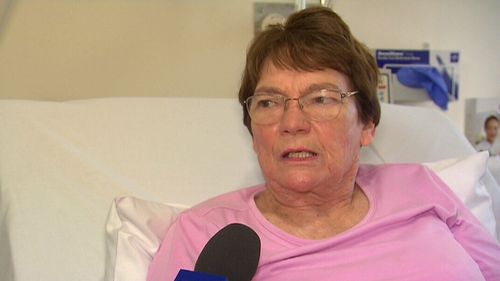 In less than 24 hours since Ms Burns’ operation and she was already undergoing physio. (9NEWS)