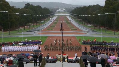 More than 5,000 people
have gathered at the Australian War Memorial in Canberra in one of the nation’s
largest ever services.&nbsp;