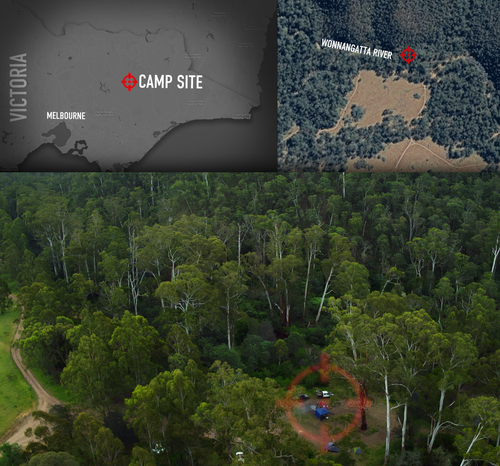 Under Investigation: Location of the campsite