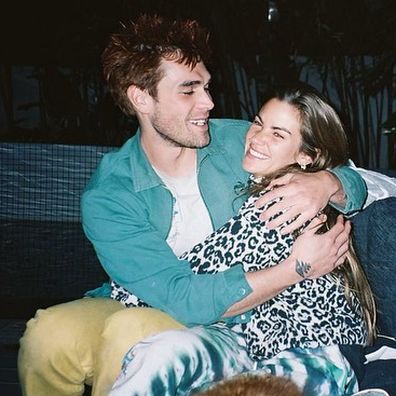 KJ Apa and girlfriend Clara Berry.