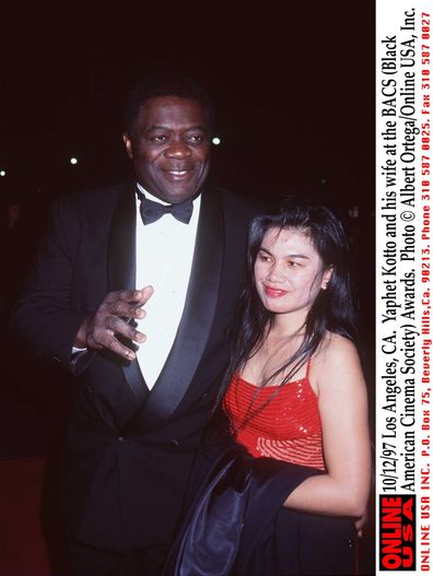 Yaphet Kotto and his wife