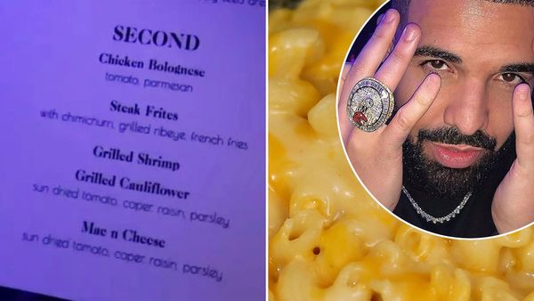 Drake leaked 34th birthday menu