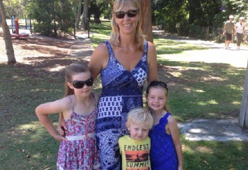 Stephanie King, her daughter Ella-Jane and son Jacob died in the crash, while Chloe (left) survived. (Supplied)