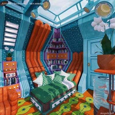 What TV cartoon bedrooms would look like as real-life rooms