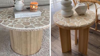 Coffee and side table dupe