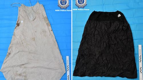 Other garments recovered by police during a forensic dig underneath Ms Peisley's Katoomba home.