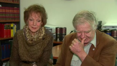 Farmers James Holdsworth and Heather Ellison. (9NEWS)