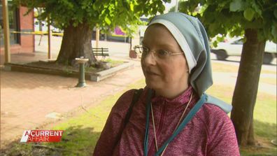 Sister Louise Hall﻿ travelled to Daylesford to show her support.