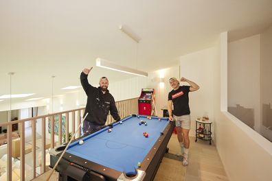 The Block 2024 Ricky and Haydn Games room