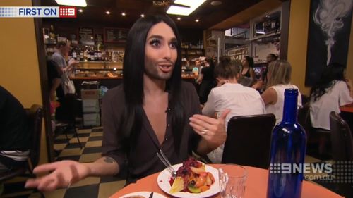 Conchita said her journey since Eurovision had been inspiring. (9NEWS)