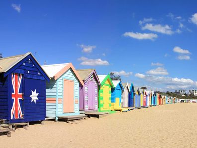 Brighton Beach Bathing Boxes