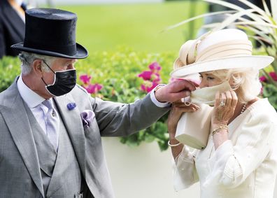 Prince Charles and Camilla, Duchess of Cornwall for their Christmas card, taken at Royal Ascot