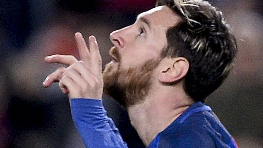 Barca wins but Messi falls one goal short of Ronaldo's record