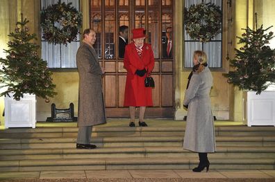 Prince Edward and Sophie, the Countess of Wessex also joined Her Majesty.