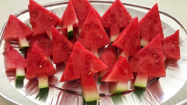 Watermelon Christmas tree