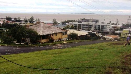 Power lines are down at Yeppoon. (Supplied: QFES)