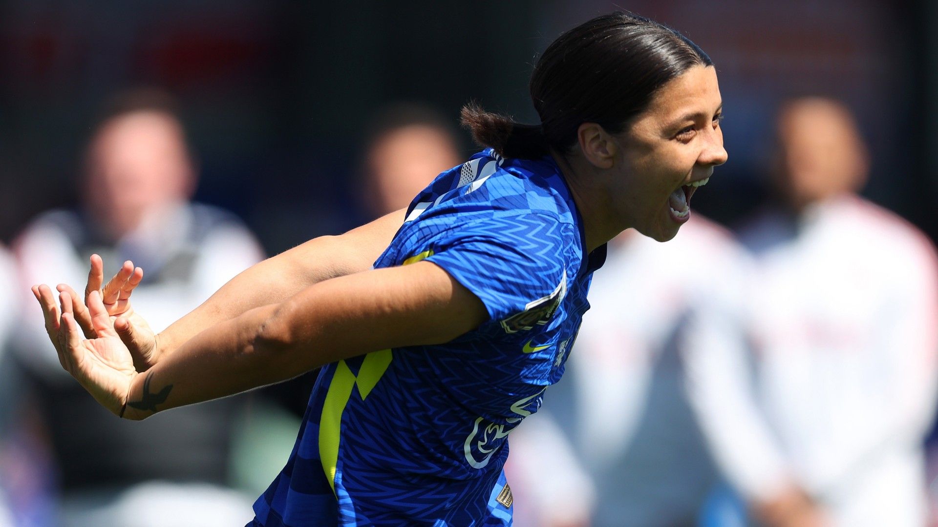 Amazing double from Sam Kerr seals league title for Chelsea