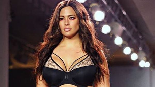 Star model Ashley Graham celebrates curves on NY runway