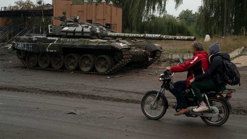The Russians abandoned dozens of tanks when they fled Izium in Ukraine.