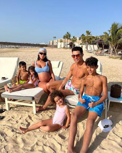 Cristiano Ronaldo, Georgina Rodriguez and family