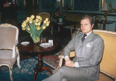 Crown Prince Carl Gustaf – now King Carl XVI Gustaf – of Sweden in 1966. (Photo by Fox Photos/Getty Images)