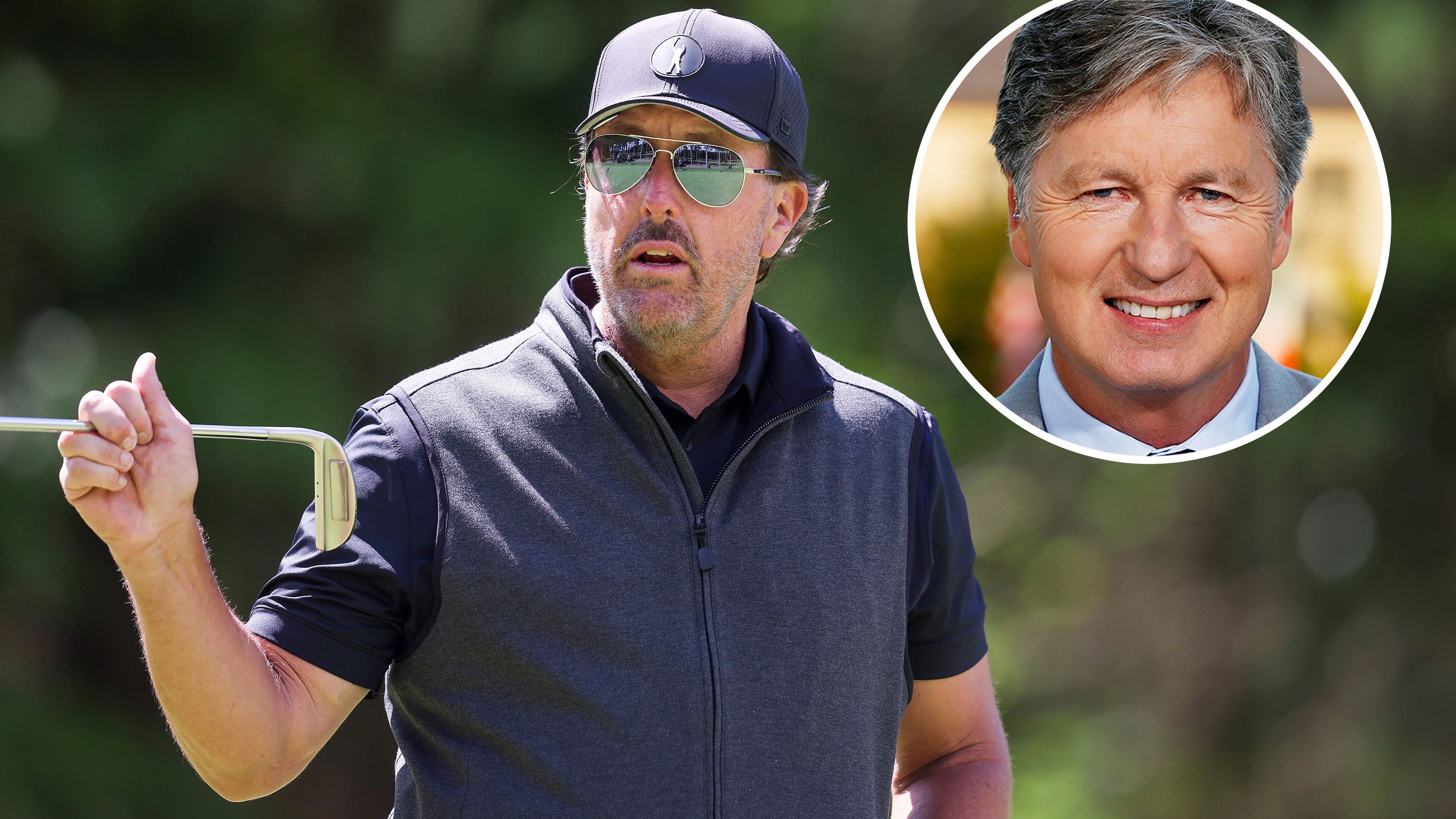 Phil Mickelson and Brandel Chamblee are feuding.