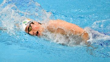 Patrick Flanagan swims at the Irish Swimming Trials.