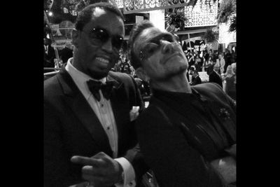@iamdiddy: "#diddyglobes after party has begun me & Bono all we do is WIN"