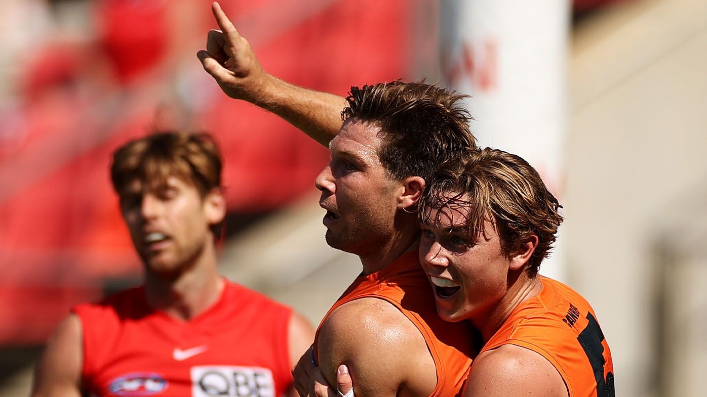 Toby Greene stuns greats with 'unreal' goal in GWS Giants' pre-season clash with Sydney Swans