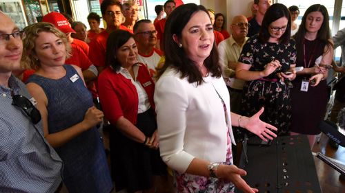 Speaking exclusively to 9NEWS before making her way to Government House, Ms Palaszczuk said the people of Queensland wanted certainty.