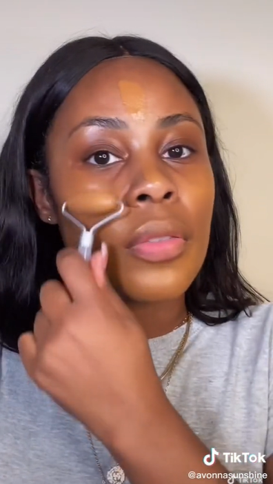 TikTok make-up hack puts a new spin on foundation application.