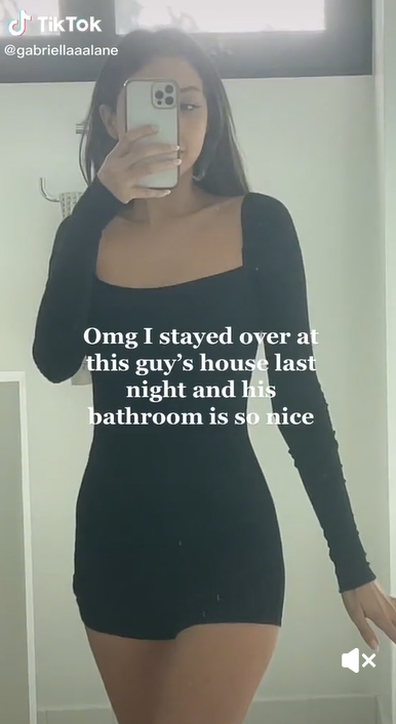Woman gushes over date's 'nice' bathroom but viewers on TikTok think he's married.