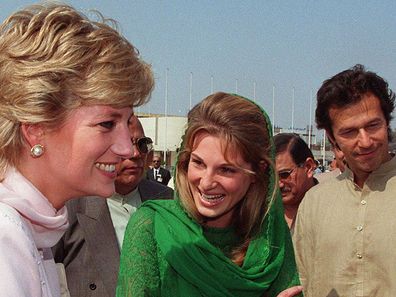 Princess Diana and Jemima Khan 1996 in Lahore, Pakistan