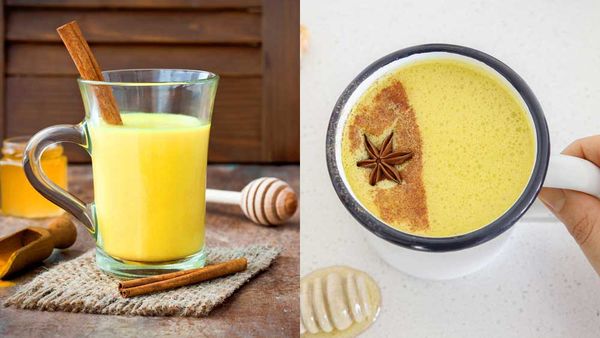 Turmeric tea v turmeric latte (aka dirty golden, golden latte). Image: iStock