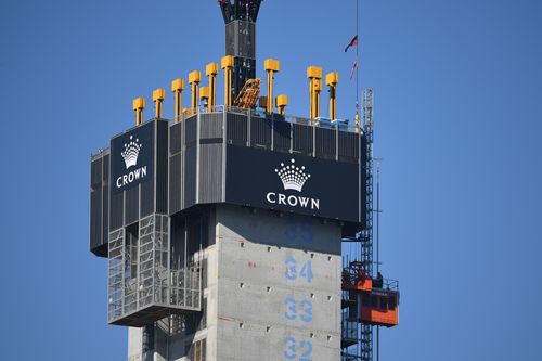 The Crown Casino building site at Barangaroo.