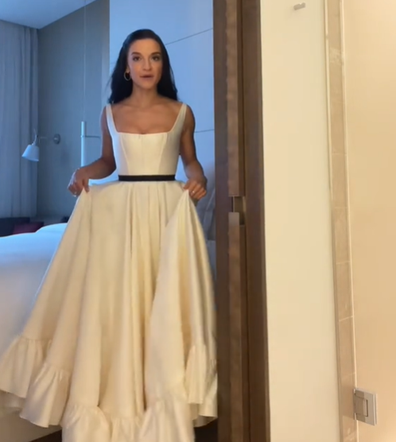 wedding gown to wedding dress