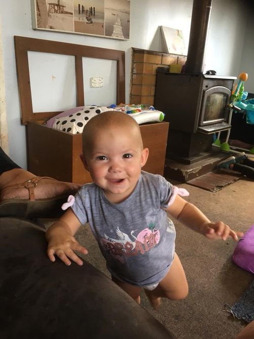 The 12-month-old girl was tragically killed when the family's dog attacked her in Inverell at 2.20pm yesterday. (Supplied)