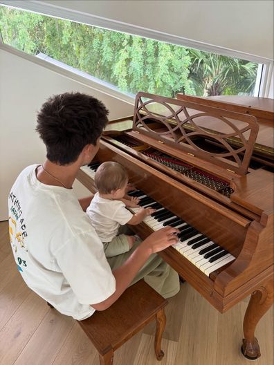 Gisele's baby and her eldest son Benjamin