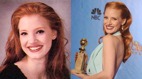 Destined for fame: Check out Jessica Chastain's adorable yearbook photo