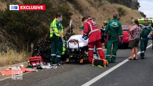 Quick was struck by a car in South Australia while on a charity trike ride. 