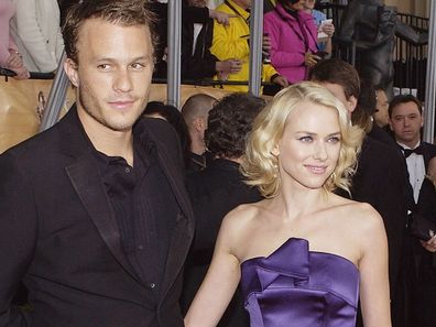 Actress Naomi Watts (L) and Actor Heath Ledger attend the 10th Annual Screen Actors Guild Awards at the Shrine Auditorium on February 22, 2004 in Los Angeles, California. 
