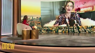 Drew Barrymore interviews Sharon Stone on her new show