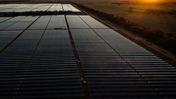Solar farm in Red Cliffs, Victoria.